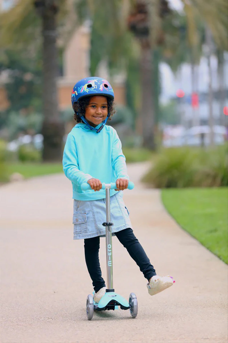 Micro Kickboard Micro Mini Glow Plus LED Scooter (2-5 years) - Glacier Aqua