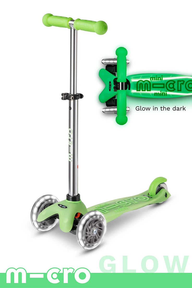 Micro Kickboard Micro Mini Glow Plus LED Scooter (2-5 years) - Icy Lime