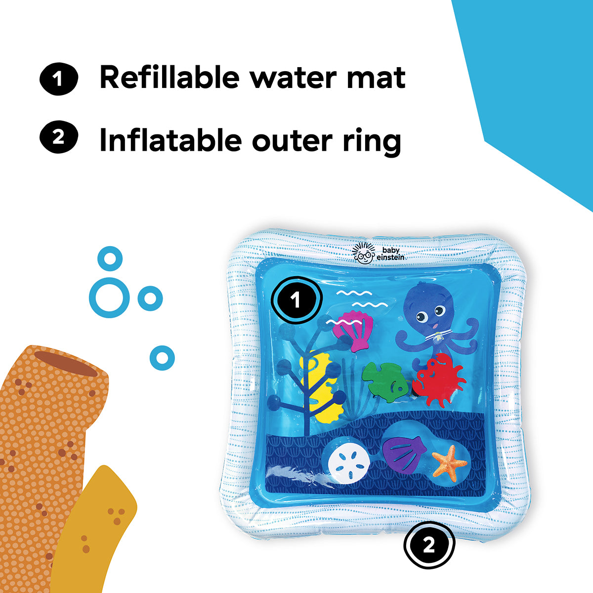 Kids2 Baby Einstein Opus's Ocean of Discovery Tummy Time Water Mat