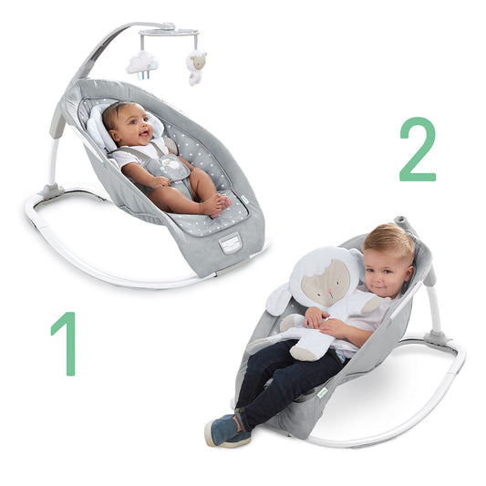 Kids2 Ingenuity Infant to Toddler Rocker and Baby Bouncer Seat - Cuddle Lamb