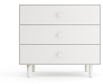 Oeuf 3 Drawer Dresser - Fawn - White