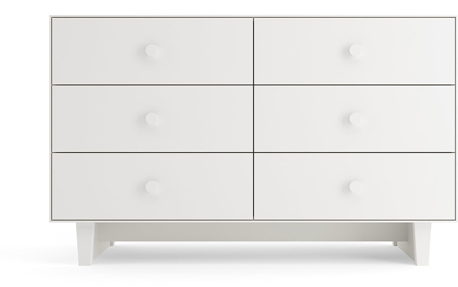 Oeuf 6 Drawer Dresser - Rhea - White