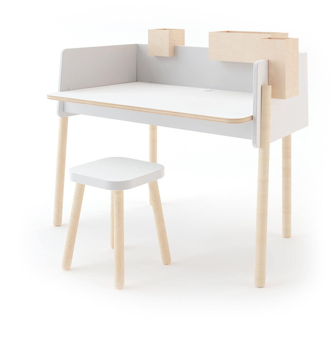 Oeuf Brooklyn Desk - White/Birch