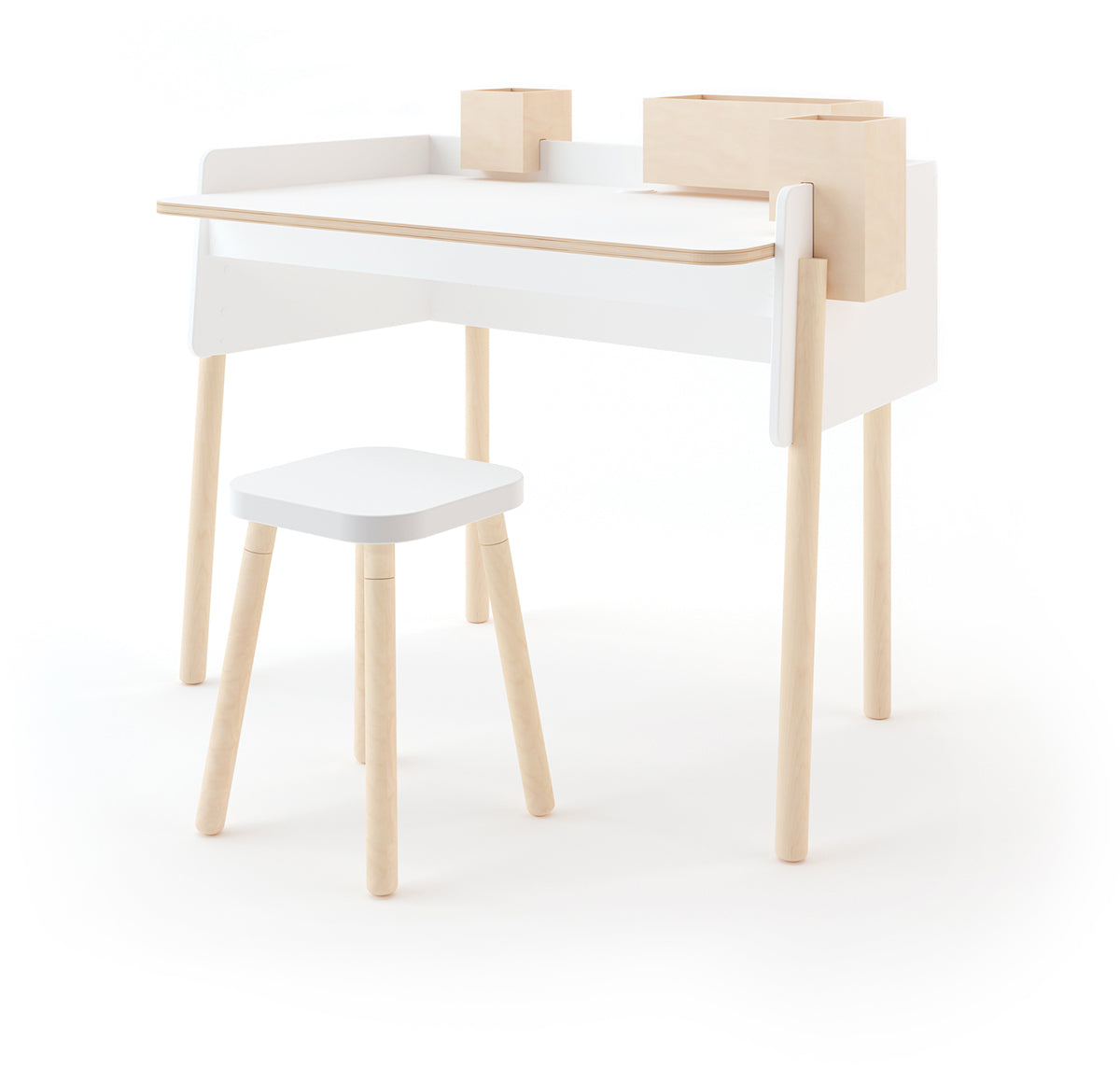 Oeuf Brooklyn Desk - White/Birch