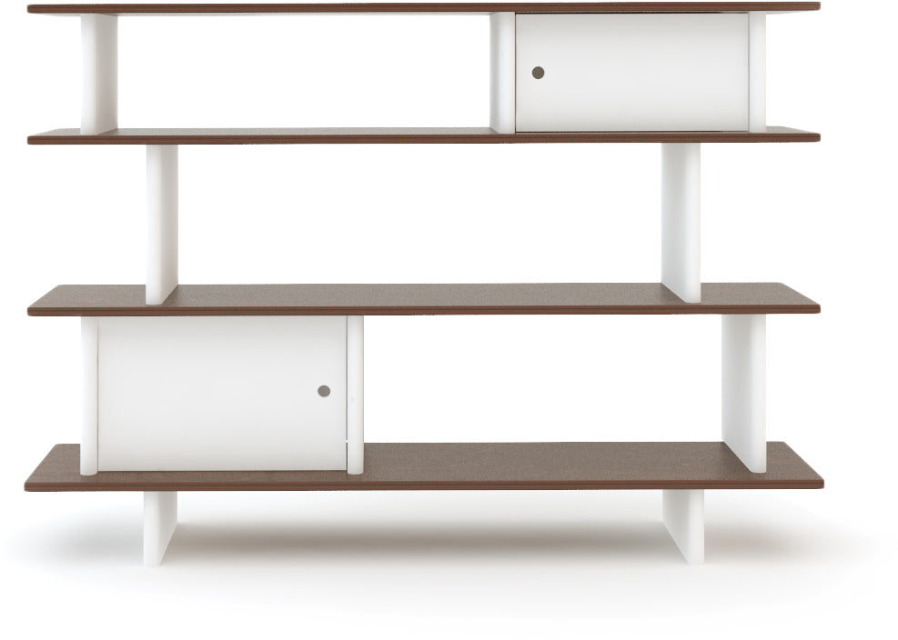 Oeuf Mini Library - White/Walnut