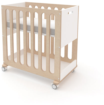 Oeuf Fawn 2-in-1 Crib System - White/Birch