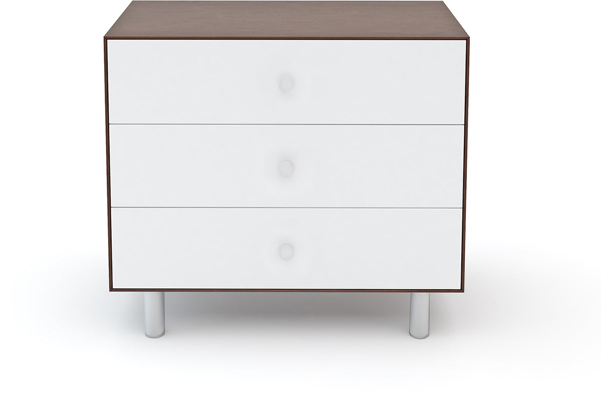 Oeuf 3 Drawer Dresser - Classic - White/Walnut