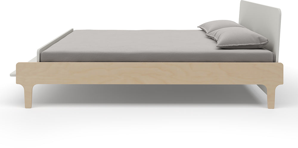 Oeuf River Full Bed - White/Birch