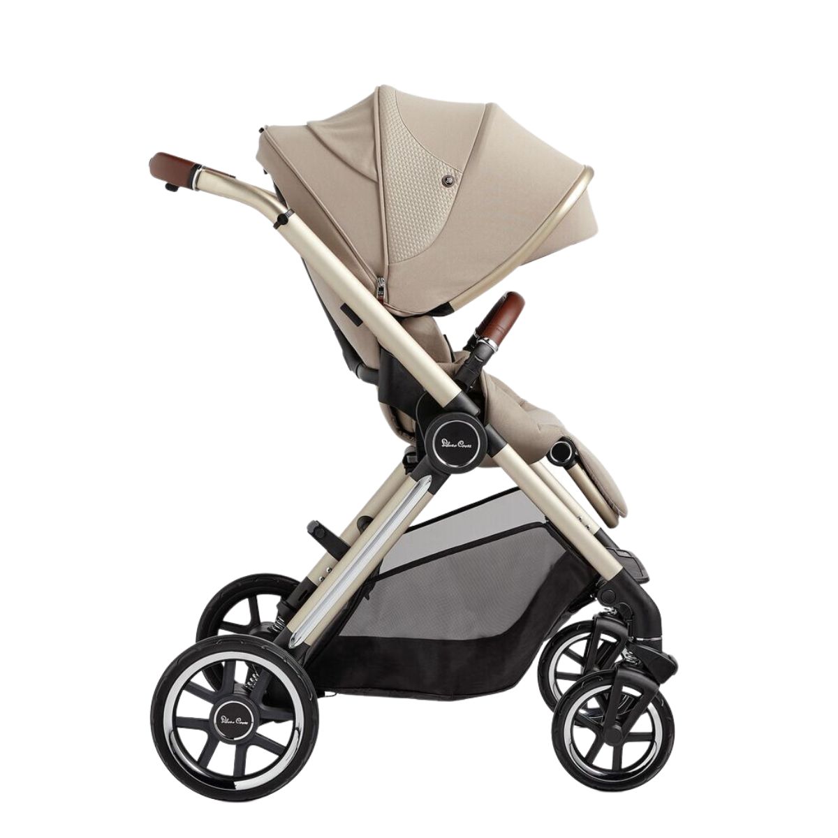 Silver Cross Reef 2 Stroller + Folding Bassinet Bundle - Stone