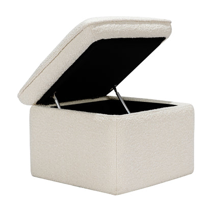 Babyletto Cali Storage Ottoman - Ivory Boucle