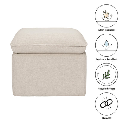 Babyletto Cali Storage Ottoman - Performance Beach Eco-Weave