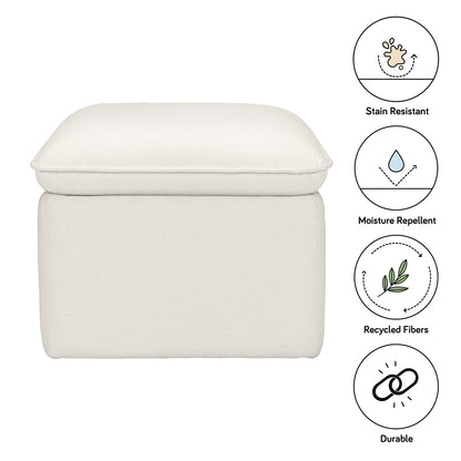 Babyletto Cali Storage Ottoman - Performance Cream Eco-Weave