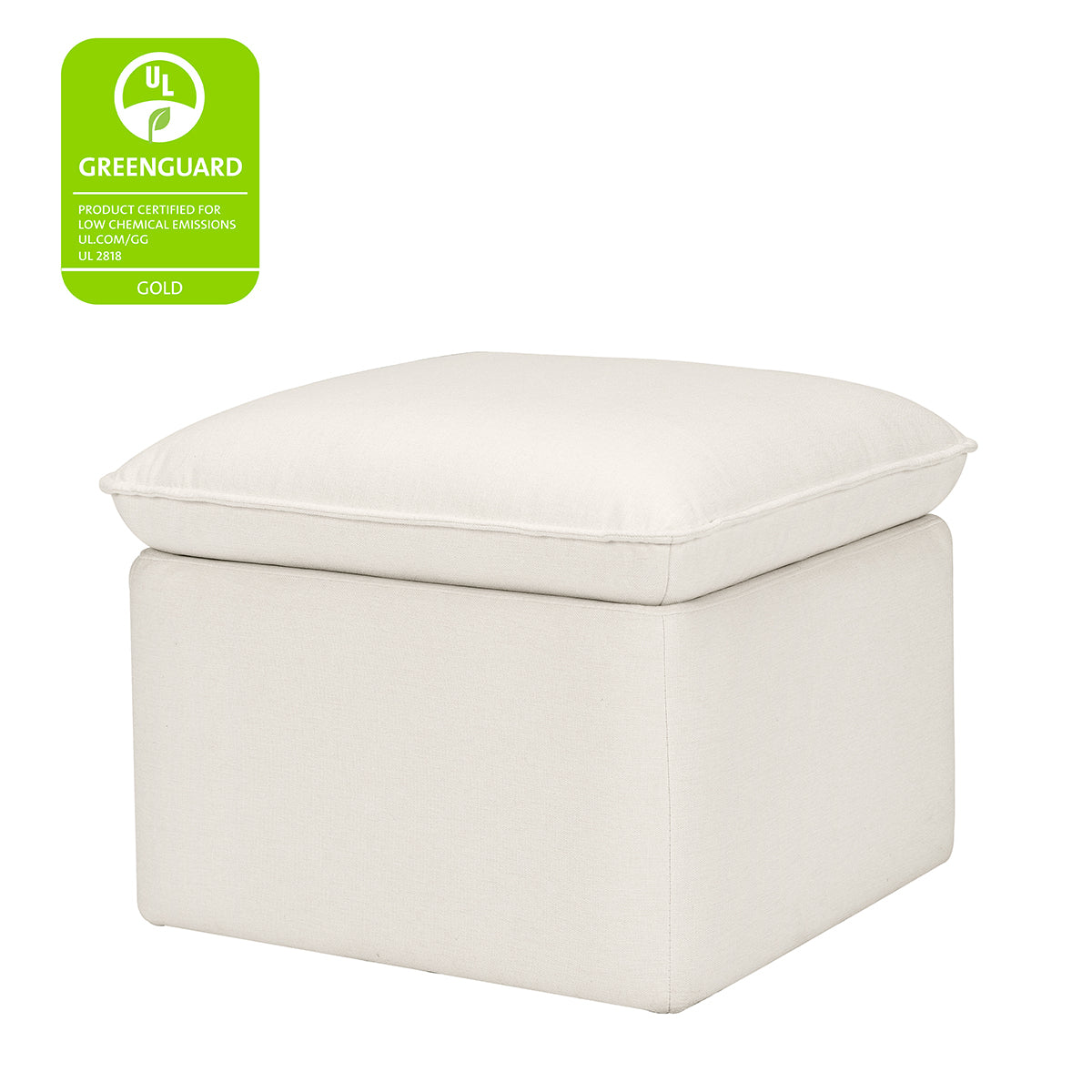 Babyletto Cali Storage Ottoman - Performance Cream Eco-Weave