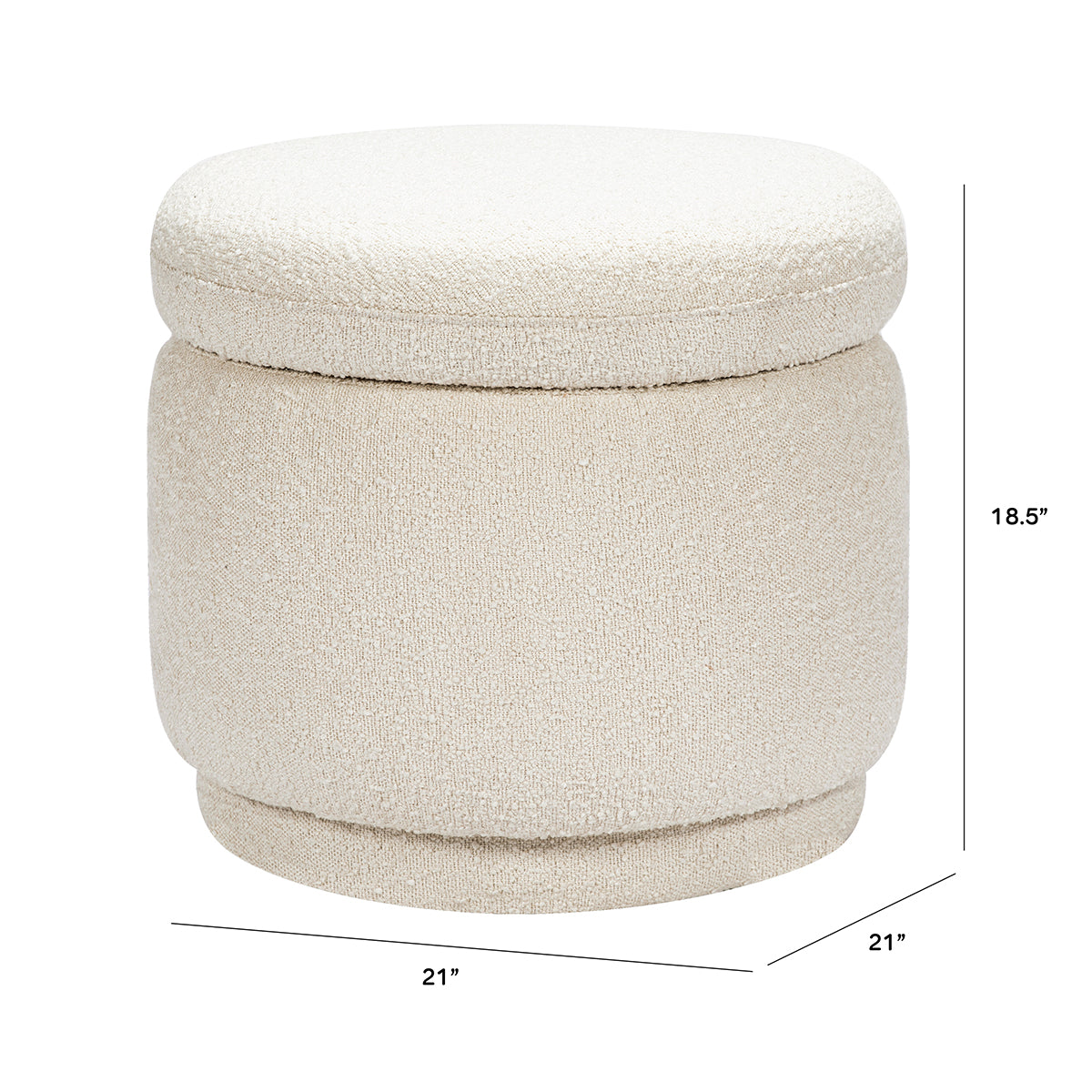 Babyletto Enoki Storage Ottoman - Ivory Boucle