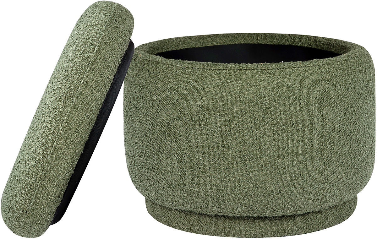 Babyletto Enoki Storage Ottoman - Olive Boucle