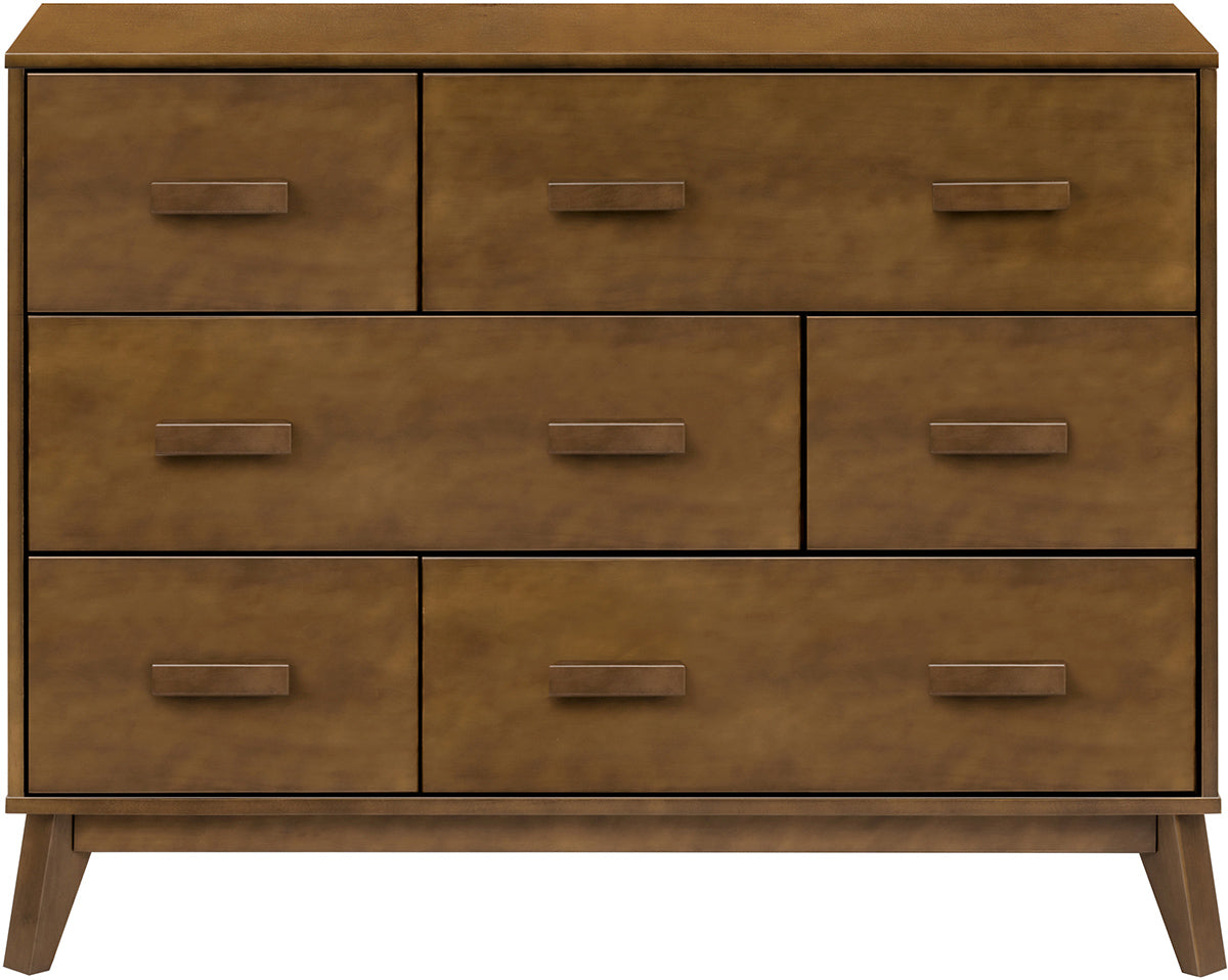 Babyletto Scoot 6-Drawer Dresser - Natural Walnut