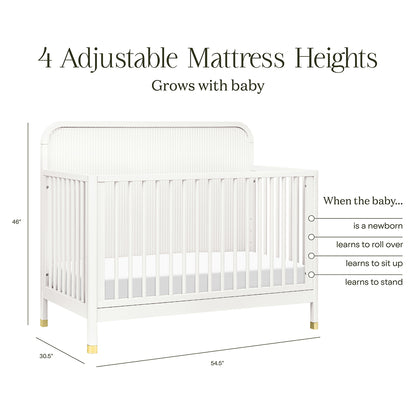 Namesake Brimsley Tambour 4-in-1 Convertible Crib - Warm White