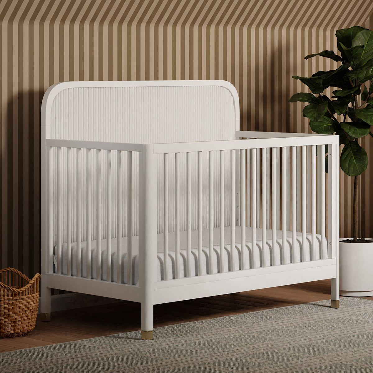 Namesake Brimsley Tambour 4-in-1 Convertible Crib - Warm White