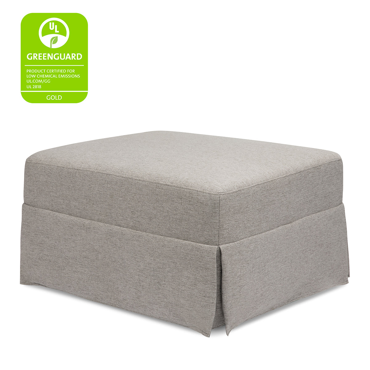 Namesake Crawford Gliding Ottoman - Performance Grey Eco-Weave