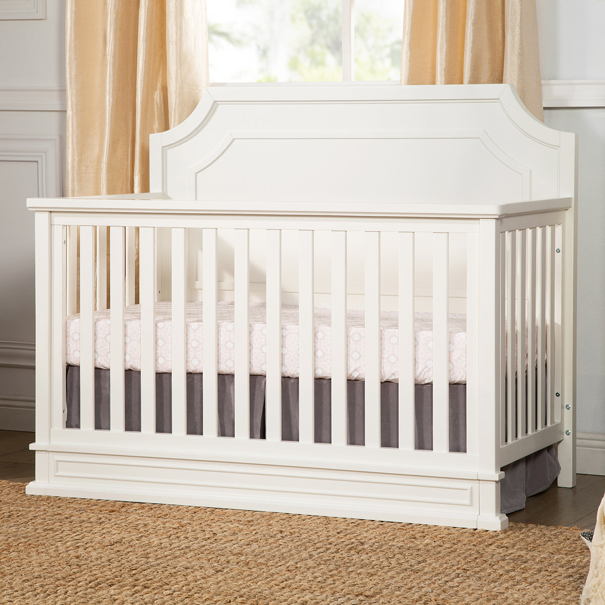 Namesake Emma Regency 4-in-1 Convertible Crib - Warm White