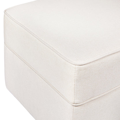 Namesake Willa/Alden Gliding Ottoman - Performance Cream Eco-Weave