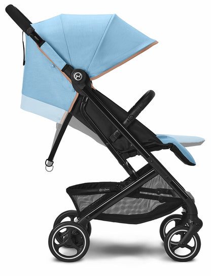 Cybex Beezy 2 + Aton G SensorSafe Travel System Bundle - Beach Blue / Moon Black