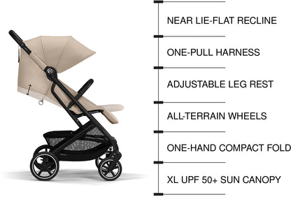 Cybex Beezy 2 Compact Stroller - Almond Beige