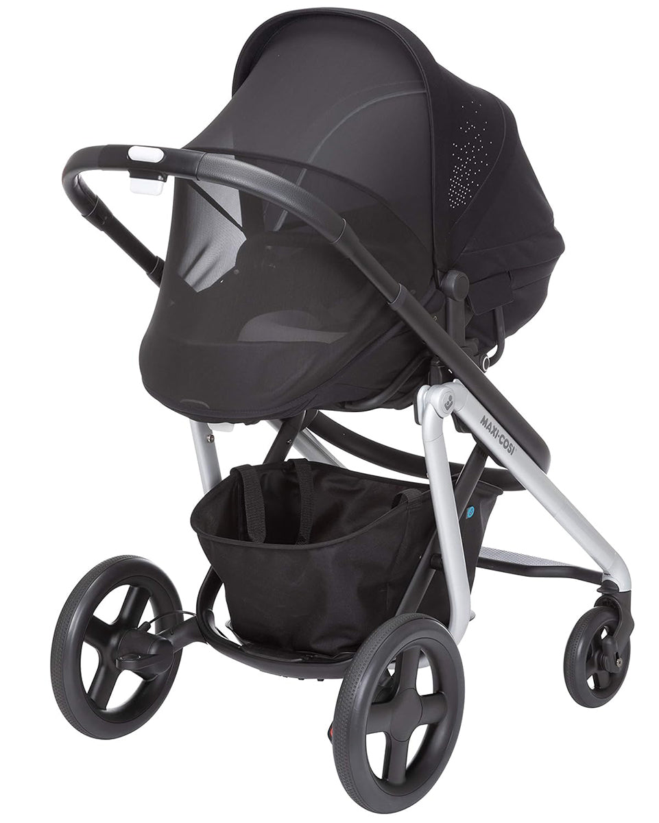 Maxi-Cosi Lila Double Stroller + Mico XP Max Travel System Bundle - Frequency Black / Nomad Black / Essential Black