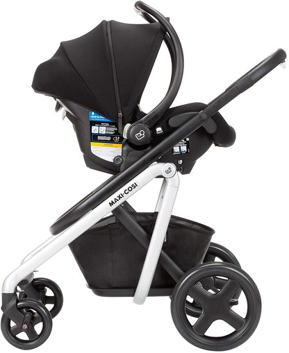 Maxi-Cosi Lila Double Stroller + Mico XP Max Travel System Bundle - Frequency Black / Nomad Black / Essential Black