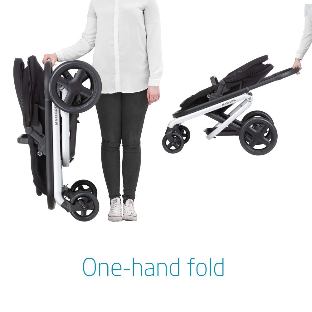 Maxi-Cosi Lila Double Stroller + Mico XP Max Travel System Bundle - Frequency Black / Nomad Black / Essential Black