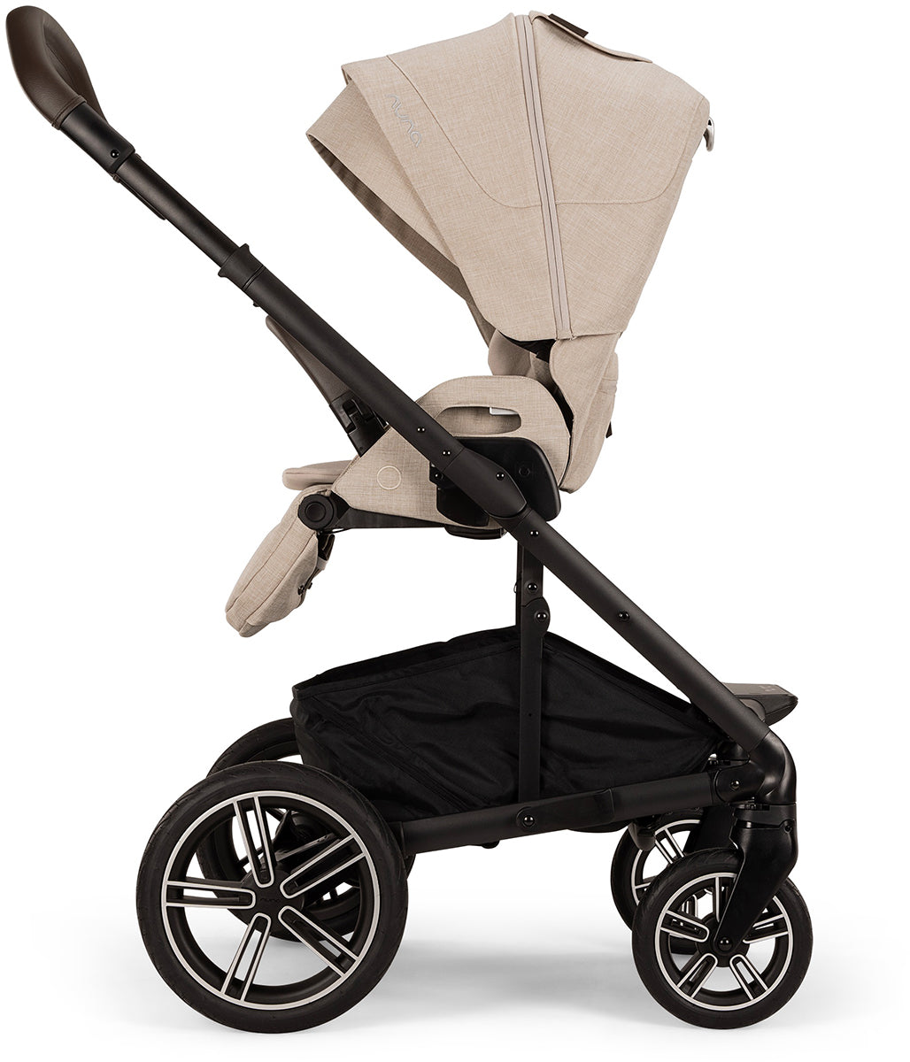 Nuna MIXX Next with Magnetic Buckle + PIPA Aire RX Travel System Bundle - Biscotti / Caviar