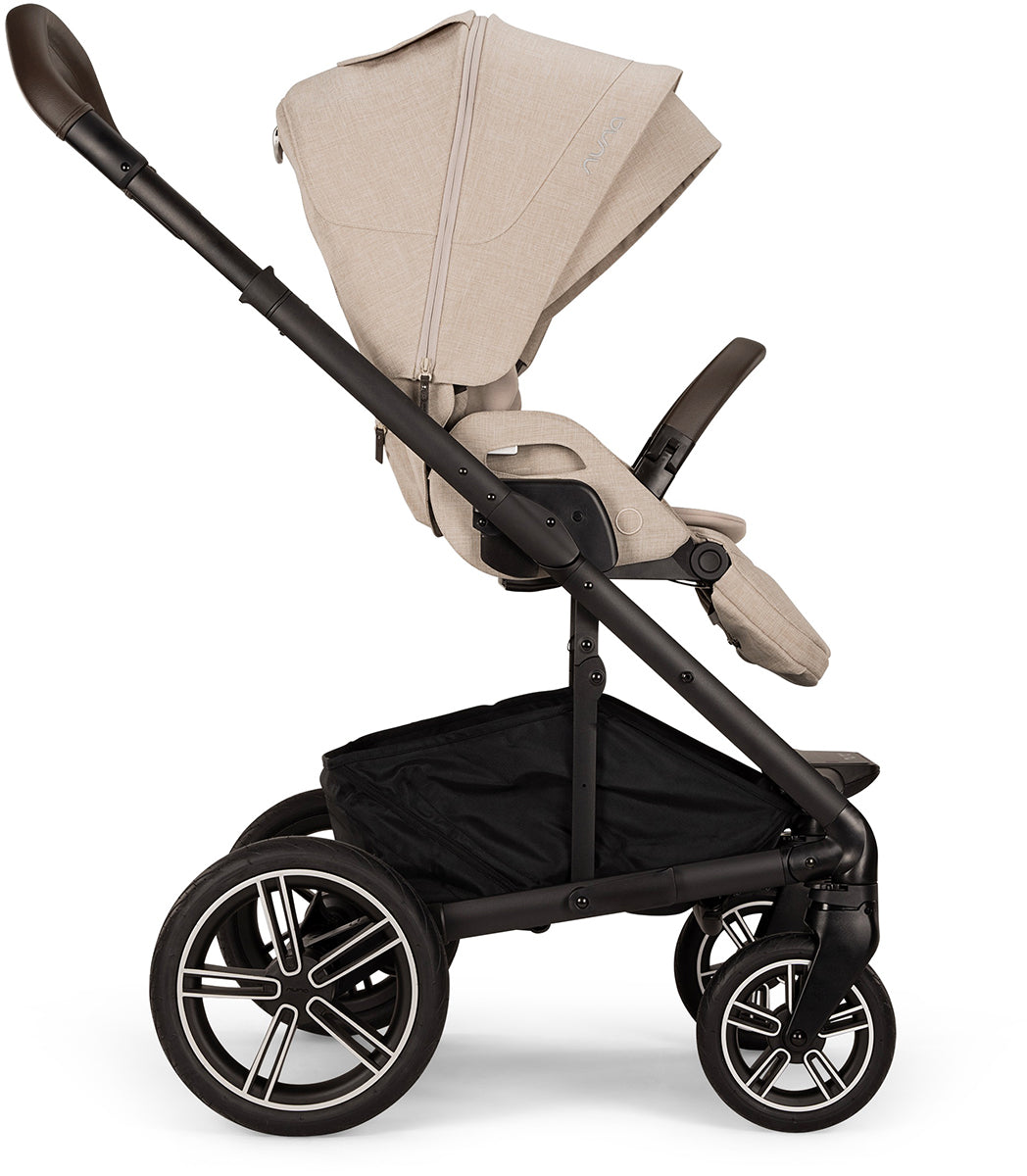 Nuna MIXX Next with Magnetic Buckle + PIPA Aire RX Travel System Bundle - Biscotti / Caviar