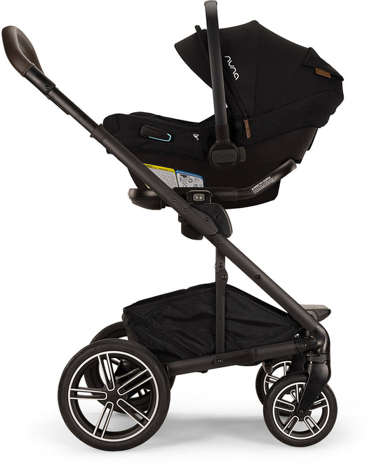 Nuna MIXX Next with Magnetic Buckle + PIPA Aire RX Travel System Bundle - Biscotti / Caviar