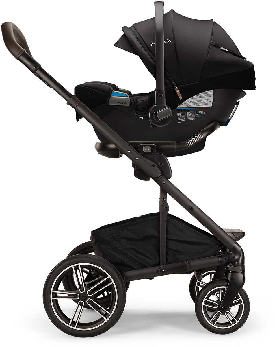 Nuna MIXX Next with Magnetic Buckle + PIPA RX Travel System Bundle - Biscotti / Caviar