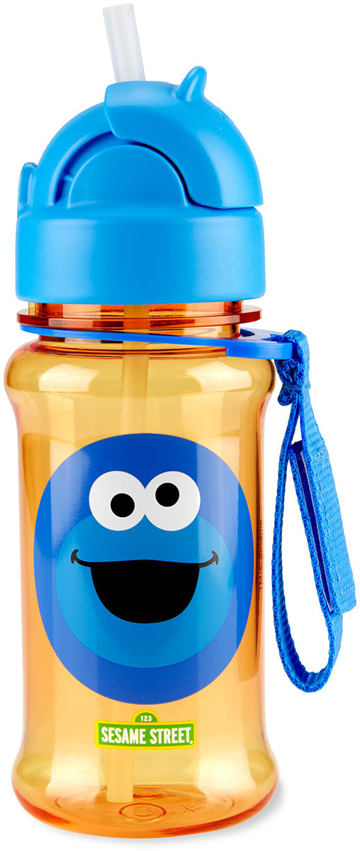 Skip Hop Sesame Street Straw Bottle With Tritan Renew - Cookie Monster