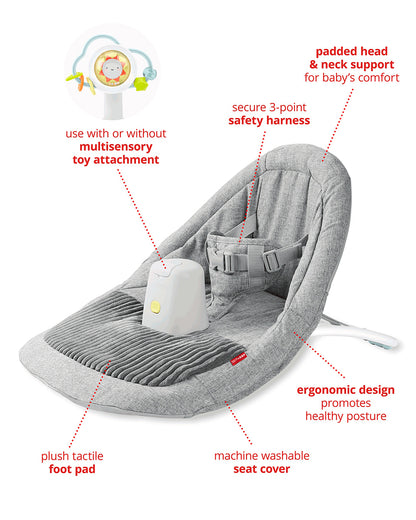 Skip Hop Silver Lining Cloud Upright Activity Floor Seat - Grey