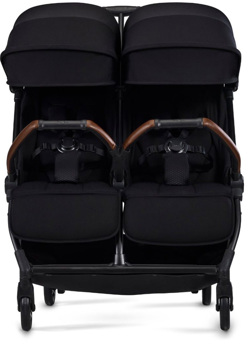 Silver Cross Jet Lightweight Double Stroller - Black