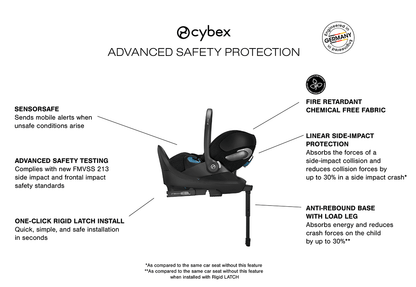 Cybex Cloud T SensorSafe Infant Car Seat - Sepia Black