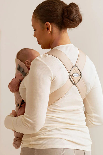 BabyBjorn Baby Carrier Mini, Woven - Beige