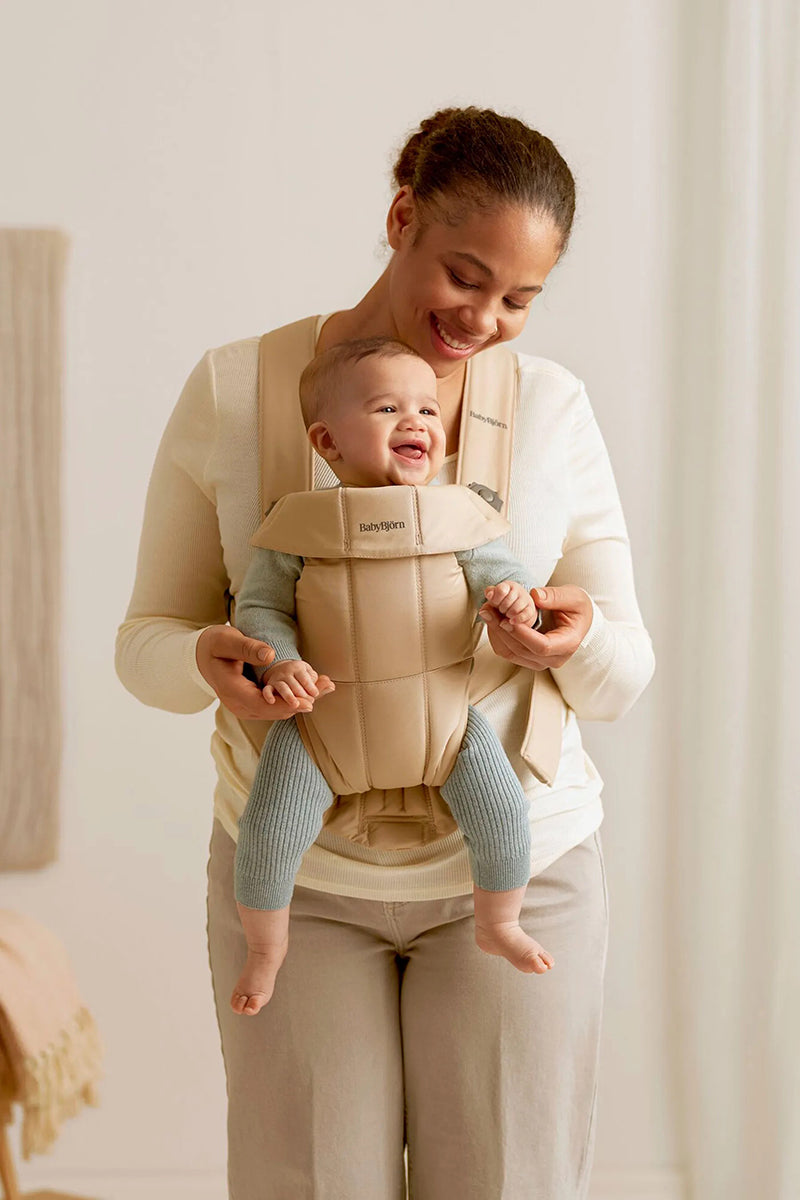 BabyBjorn Baby Carrier Mini, Woven - Beige