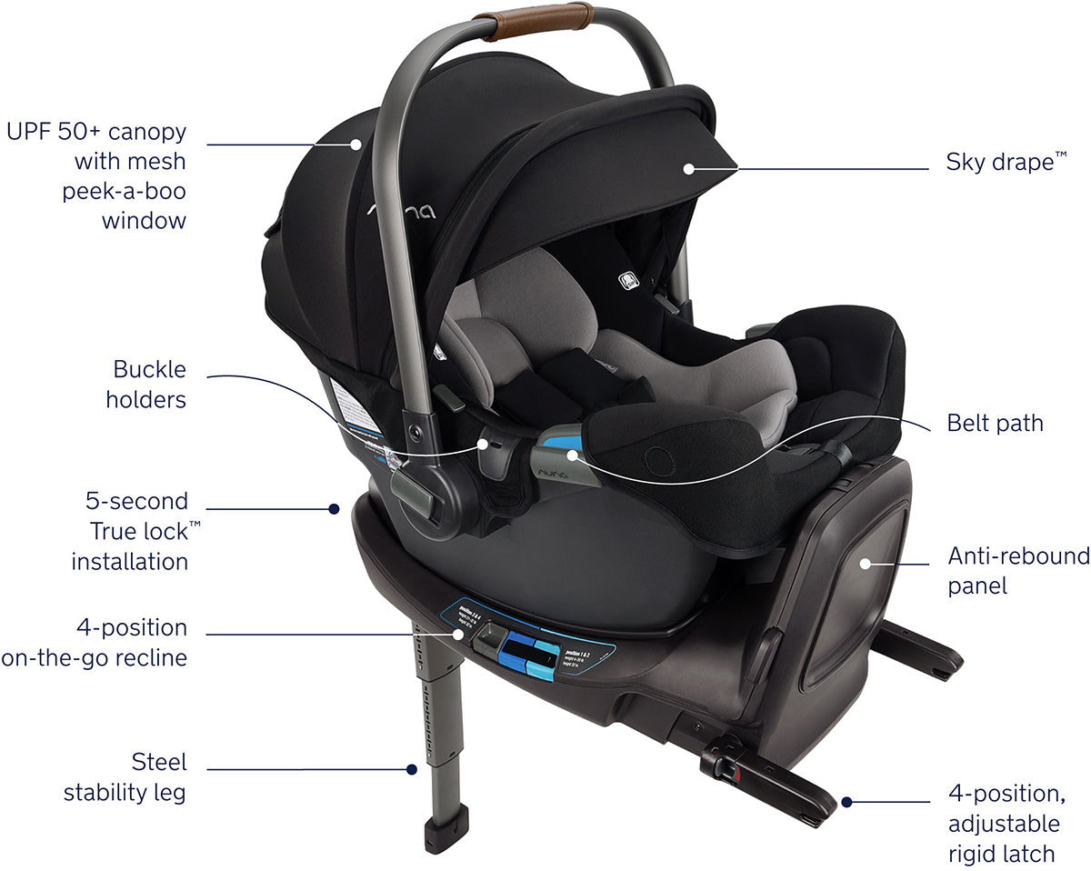 Nuna SWIV + PIPA RX Travel System Bundle - Acorn / Caviar