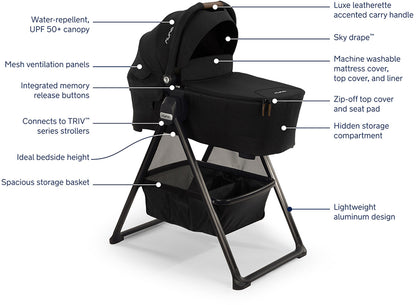 Nuna SWIV Stroller + LYTL Bassinet Bundle - Caviar / Caviar