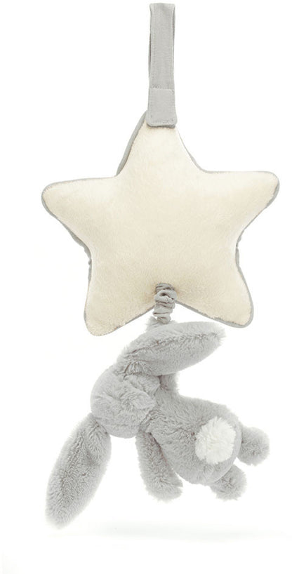 Jellycat Bashful Grey Bunny Musical Pull