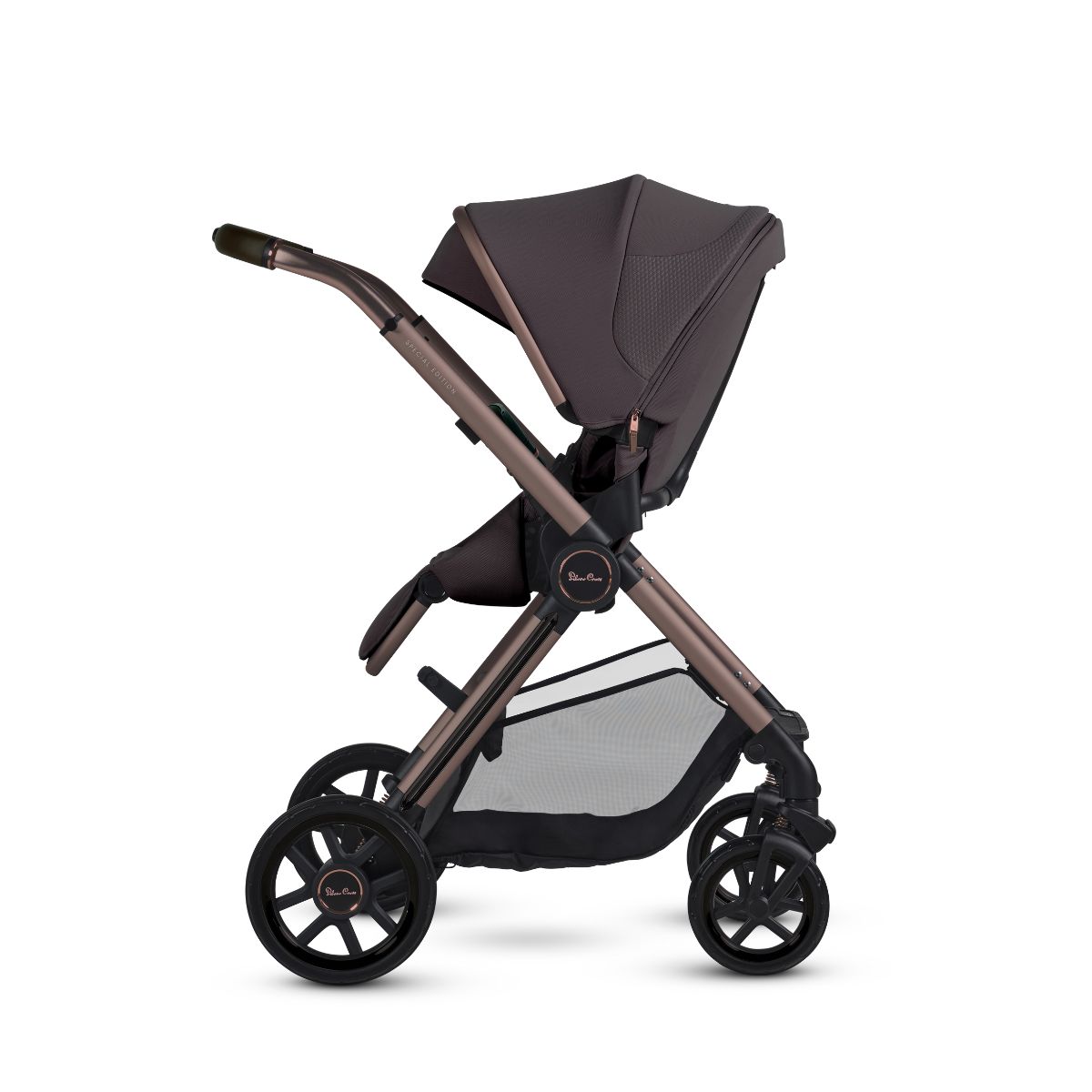 Silver Cross Reef 2 Stroller + Folding Bassinet Bundle - Ganache