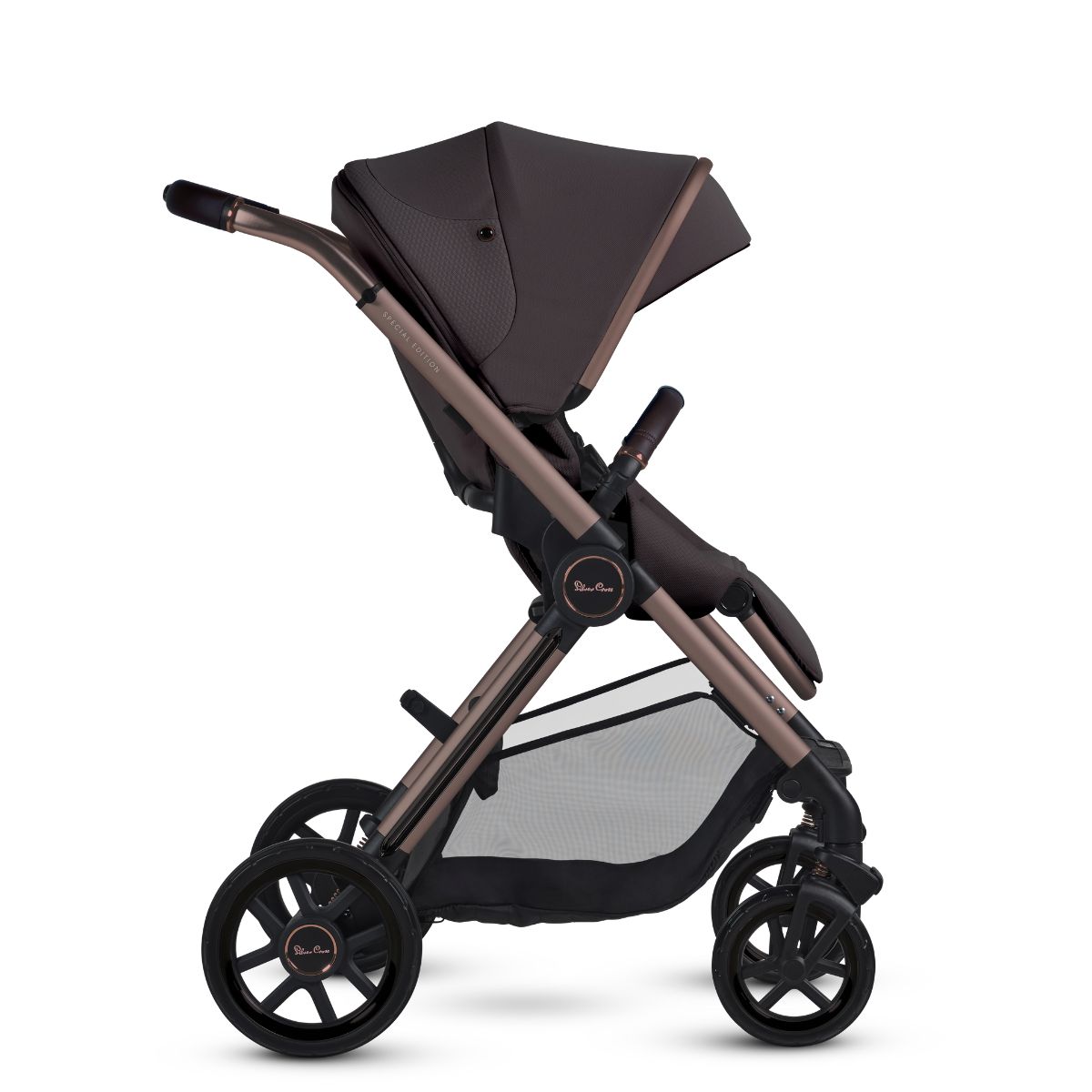 Silver Cross Reef 2 Stroller + Folding Bassinet Bundle - Ganache