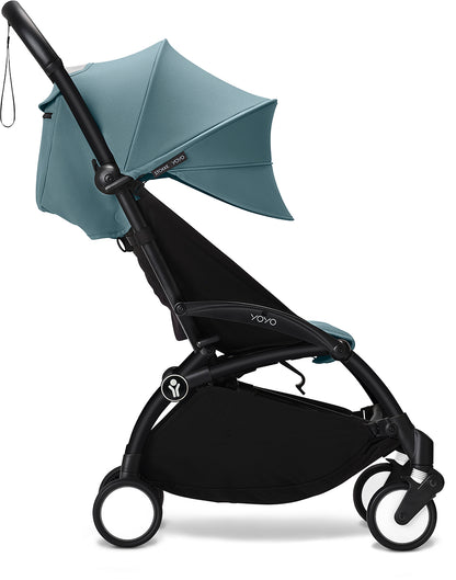 Stokke YOYO3 Ultra Compact 6+ Stroller (One Box) - Black / Aqua