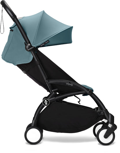 Stokke YOYO3 Ultra Compact 6+ Stroller (One Box) - Black / Aqua