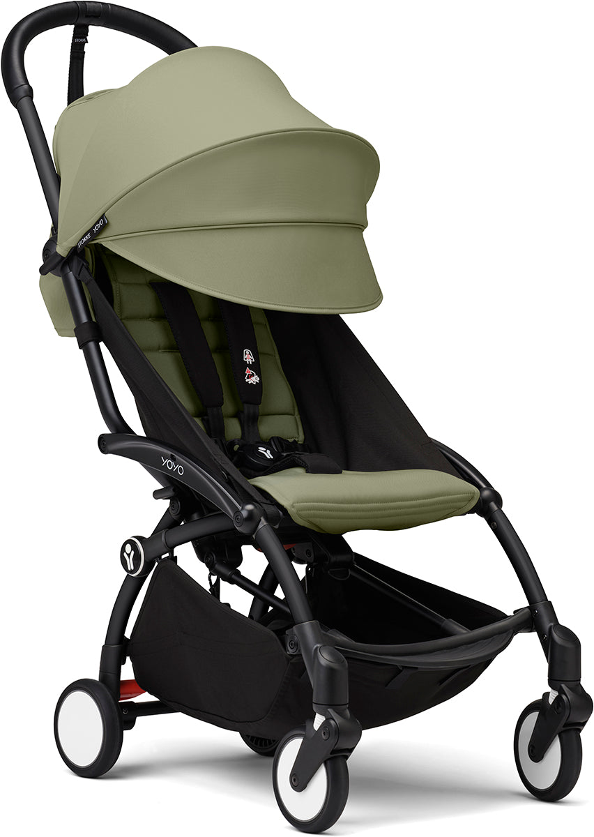 Stokke YOYO3 Ultra Compact 6+ Stroller (One Box) - Black / Olive