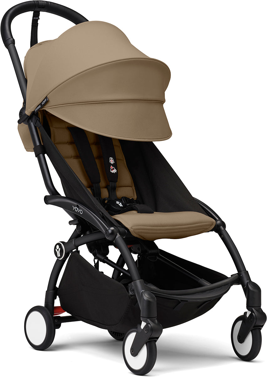 Stokke YOYO3 Ultra Compact 6+ Stroller (One Box) - Black / Toffee