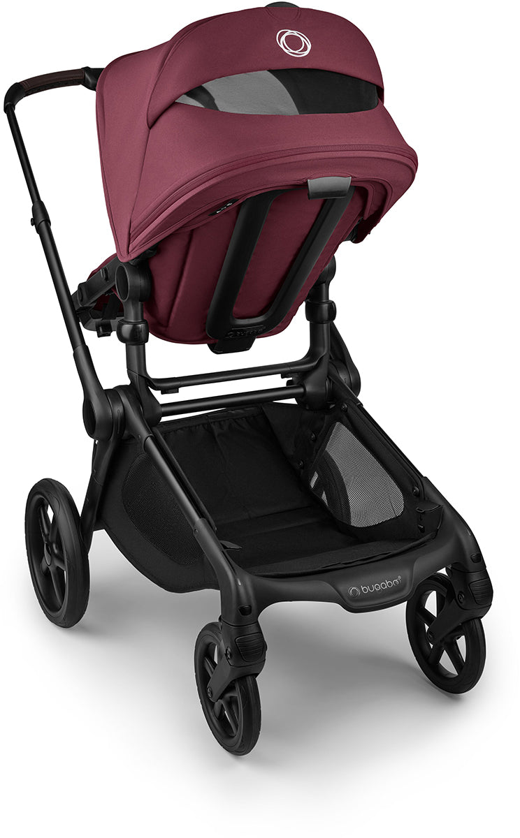 Bugaboo Kangaroo Complete Single-to-Double Stroller - Black / Dark Cherry / Dark Cherry